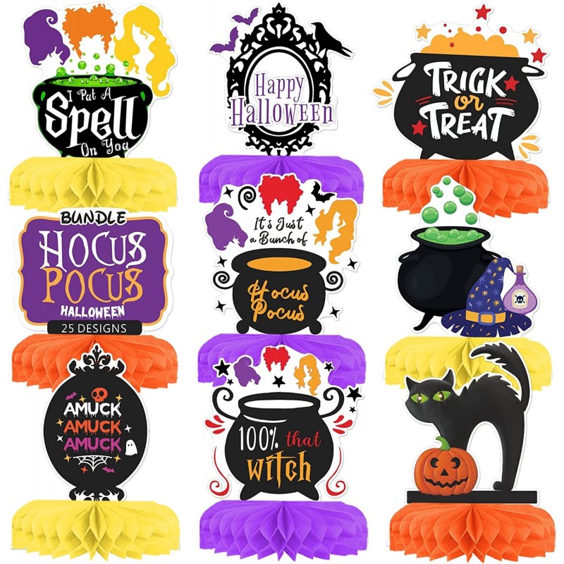 Hocus Pocus Party Decorations Hocus Pocus Party Centerpiece Table Decorations Hocus Pocus Halloween Witch Theme Party Decorat...