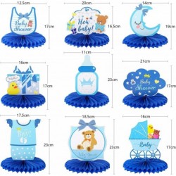 9 Pieces Baby Shower Centerpieces for Boys Baby Shower Decorations for Boy Blue Theme Gender Reveal Party Baby Shower Table C...