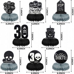 30th Birthday Decorations | Death To My 20s Honeycomb Centerpieces Glitter Black | Rip To My 20s Birthday Decorations Funeral...