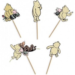 5 Pcs Large Winnie Pooh Centerpieces for Kids | Classic Winnie Bear Baby Shower 1st Birthday Party Supplies | Winnie Table To...