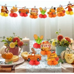 Fall Party Decorations 8pcs Fall Table Decorations Centerpieces Fall Decorations for Party Honeycomb Centerpiece 3d Double Si...