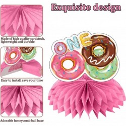 9pcs Donut 1st Birthday Party Decorations Table Honeycomb Centerpieces Donut First Birthday Theme Table Party Supplies Doughn...