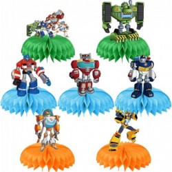 Rescue Bots Birthday Party Supplies The Rescue Bots Birthday Party Supplies Honeycomb Centerpiece 7 Pcs Trans_formers Party S...