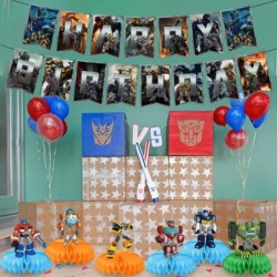 Rescue Bots Birthday Party Supplies The Rescue Bots Birthday Party Supplies Honeycomb Centerpiece 7 Pcs Trans_formers Party S...