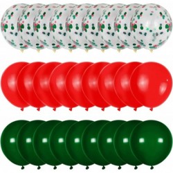 Christmas Balloons Green and Red Balloons 12 Inch 50 Pack Red and Green Confetti Balloons for Christmas Party Decoration $18....