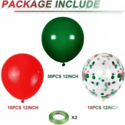 Christmas Balloons Green and Red Balloons 12 Inch 50 Pack Red and Green Confetti Balloons for Christmas Party Decoration $18....