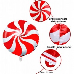 30Pcs Christmas Balloons Decoration Set Candy Cane Gift Box Mylar Foil Balloons for Christmas New Year Candies Xmas Theme Par...