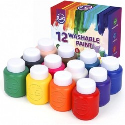 Kids Paint Set - 12 Colors Kids Paint 2 oz Each - Washable Paint for Kids Non Toxic Paint for Kids Paint Set for Kids Art Cra...