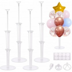 4 Sets Balloon Stands for Table Clear Balloon Stand Kit with Nano Glue Balloon Holder for Birthday Party Wedding Festival Chr...