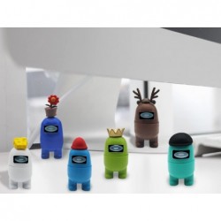 12 Pcs Figurines Set Collection Toys for Game Fans Mini Character Action Figure Decorations Astronaut Crewmate Desk Toy Gift ...