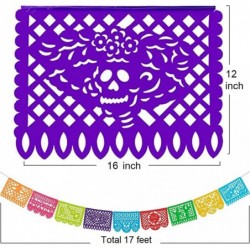 5 Packs 85 Ft Mexican Party Banners Large Plastic Papel Picado Banner Mexican Themed Party Decorations For Cino de Mayo Fiest...