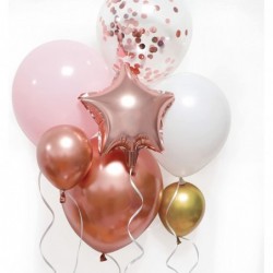 140pcs Rose Gold Balloon Garland Arch Kit with Pink Gold White Balloons for Gradution Birthday Party Baby Shower Wedding Deco...