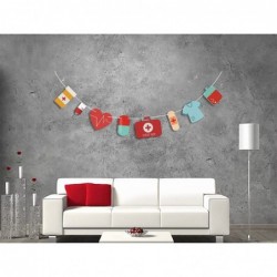 Nurses & Doctors Theme Garland Medical School Graduation Party Bunting Decorations Nursing Banner Celebration $17.18 Kids' Pa...