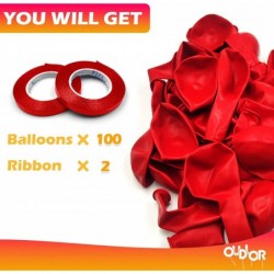 100pcs Red Balloons 12 inch Red Party Decoration Balloons Premium Thicker Helium Latex Balloon for Wedding Birthday Christmas...