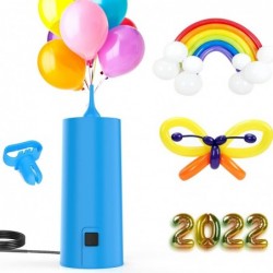 Balloon Pump Electric Air Pump for Balloons Portable Balloon Inflators Machine with Balloon Knotter for Balloon Arch Kit Lett...