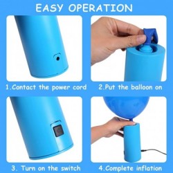 Balloon Pump Electric Air Pump for Balloons Portable Balloon Inflators Machine with Balloon Knotter for Balloon Arch Kit Lett...