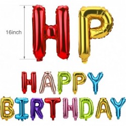 Happy Birthday Balloons Banner 16 Inch Mylar Foil Letters Birthday Party Decorations and Supplies for Kids and Adults Reusabl...