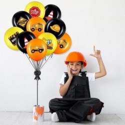 45 Pieces Construction Balloons 12 Inch Construction Birthday Party Decorations for Children Shower Dump Truck Birthday Party...