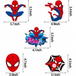 30Ct Spider Superhero Hanging Swirls Decorations Spider Hero Whirls Glitter Foil Ceiling Swirls Streamers Decorations Superhe...