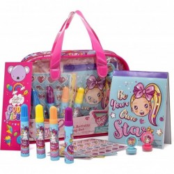 JoJo Siwa Art & Activity Bag Coloring and Activity Set with Stickers Markers Stamps Notepad and Bookmark Included Mess Free C...