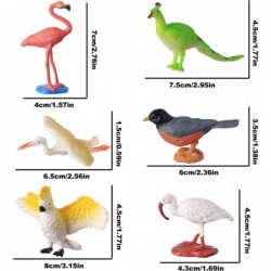 Birds Figurines 23pcs Realistic Eagle Parrot Robin Owl Toy Bird Fairy Garden Accessories Learning Educational Toys for Dollho...