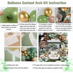 Sage Green Balloon Garland Arch Kit Jungle Safari Woodland Balloon Garland Arch Sage Green Brown Beige Gold Balloons for Baby...