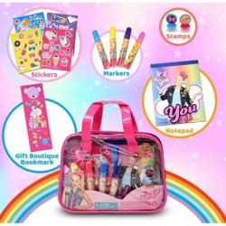 JoJo Siwa Art & Activity Bag Coloring and Activity Set with Stickers Markers Stamps Notepad and Bookmark Included Mess Free C...