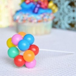 Rainbow Balloon Cluster Cake & Cupcake Decorative Topper & Pick - 8 Clusters Per Pack 7 Inch Long $16.17 Kids' Party Decorations