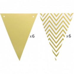 We Will Miss You Banner Gold Glitter Graduation Banner and Triangle Flag Banner for Retirement Farewell Going Away Office Wor...