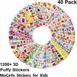 Stickers for Kids Sticker Sheets - 1200 Pcs Puffy Stickers for Toddlers Small Stickers in Bulk Stickers for Teachers Elementa...