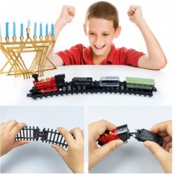 18PCS Train Cake Decorations Train Cake Toppers Train Birthday Party Supplies Train Track Traffic for Birthday Railway Steam ...