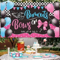 Burnouts or Bows Gender Reveal Decoration Bows or Burnouts Gender Reveal Party Supplies Boy or Girl He or She Baby Shower Ban...