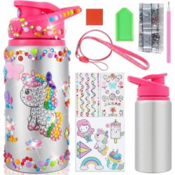 Decorate Your Own Water Bottle Set Gifts for Girls Unicorn Gems Diamonds Painting Crafts Stickers DIY Arts and Crafts Birthda...