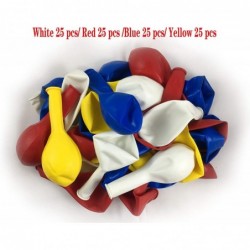 Party Balloons 100-Pack 12-Inch white yellow red blue $21.22 Kids' Party Decorations