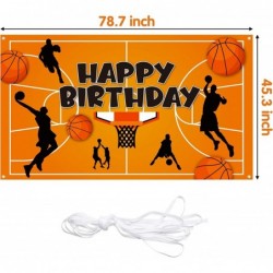 Basketball Theme Happy Birthday Photography Backdrop Banner XtraLarge NBA All Star Slam Dunk Basketball Sports Photo Backgrou...