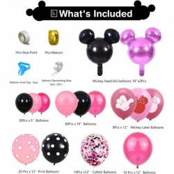 Minnie 1st Birthday Party Supplies - Minnie Theme Mouse Birthday Decorations Include Banner Balloons Arch Backdrop Tablecloth...