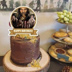 The Fellowship Of The Ring Party Decorations Birthday Party Supplies Includes Banner - Cake Topper - 12 Cupcake Toppers - 18 ...