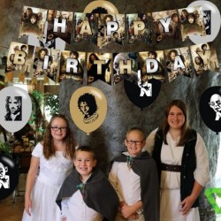 The Fellowship Of The Ring Party Decorations Birthday Party Supplies Includes Banner - Cake Topper - 12 Cupcake Toppers - 18 ...