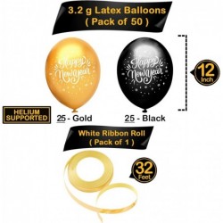 Huge Pack of 50 Happy New Year Balloons Set - Happy New Year Latex Balloons | New Years Eve Party Supplies 2023 | New Years E...