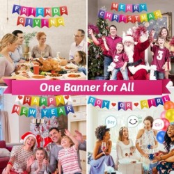 Happy Birthday Banner Custom Rainbow Wall Decor with Balloons for Home Office Party Kids Women Men $18.29 Kids' Party Decorat...