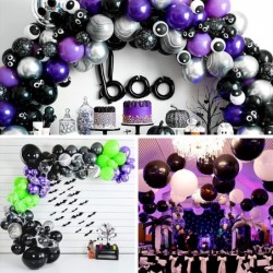 Black and Purple Balloons 40 pcs 12 Inch Pearl Purple Balloons Marble Balloons Purple and Black Balloons Royal Purple Balloon...