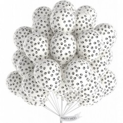 Paw Balloons 50 pcs 12 Inch White Paw Print Balloons Latex Balloons for Balloon Garland Arch as Dog Party Decorations Dog Bir...