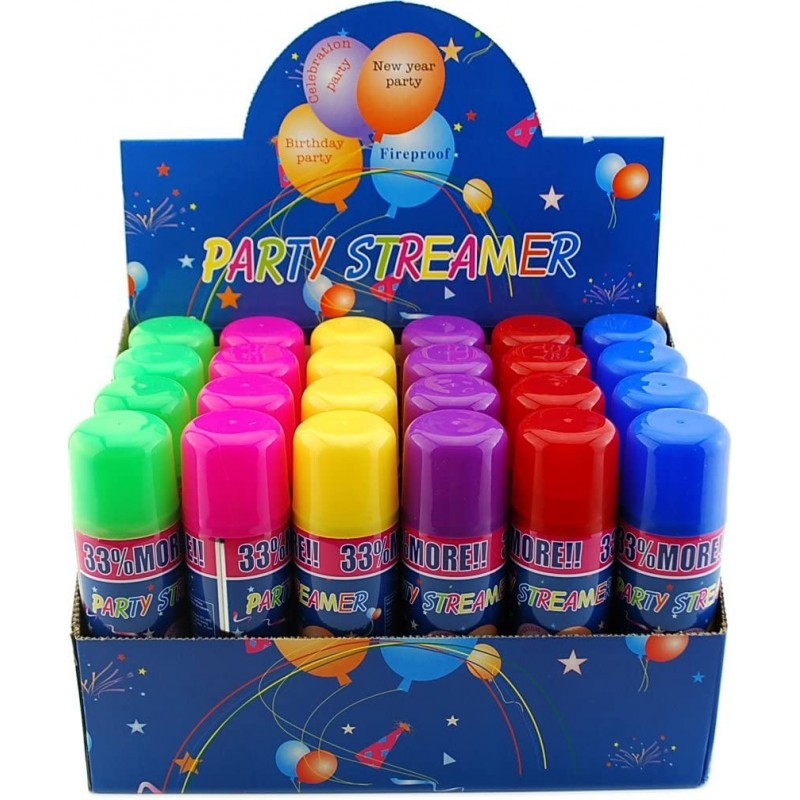 48 Pack Wholesale Lot: Silly Party Crazy String Streamer Spray Cans Wholesale Lot $136.29 Kids' Party Decorations