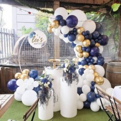 Navy Blue Balloons 5 inch 50pcs Latex Party Balloons Baby Shower Helium Balloons Navy Birthday Balloon $16.86 Kids' Party Dec...