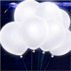 40pcs LED Light Up White Balloons Non Flashing Party Wedding balloon Lights Long Standby Time for Dark Party Supplies Wedding...