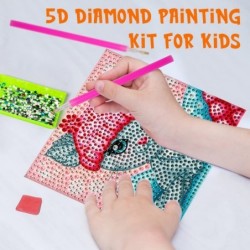 8 Pieces 5D Diamond Painting Kit for Kids Easy to DIY Painting by Number Kits Arts and Crafts for Kids Ages 8-12 Creative Gem...