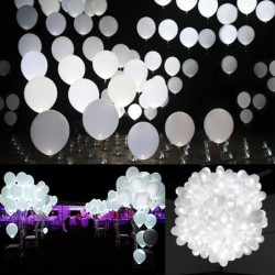 40pcs LED Light Up White Balloons Non Flashing Party Wedding balloon Lights Long Standby Time for Dark Party Supplies Wedding...