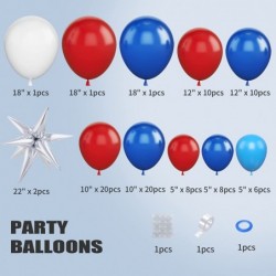 Red Blue Balloon Garland Kit 89PCS Red Blue Balloon Garland with Red and Dark Blue Balloons Red Blue Balloon Arch for Indepen...