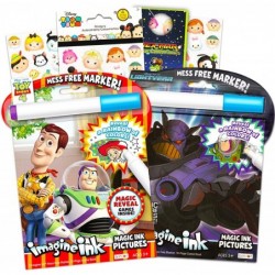 Disney Toy Story Lightyear Imagine Ink Coloring Book Set Kids Toddlers - 2 Toy Story Mess-Free Activity Books with Stickers a...