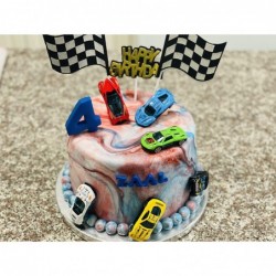 Racing Car Cake Decoration Racing Car Party Supplies Racing Car Birthday Cake Decoration Racing Car Party Favors Racing Car C...